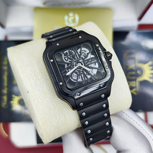 CA-Montre Skeleton Santos de Cartier