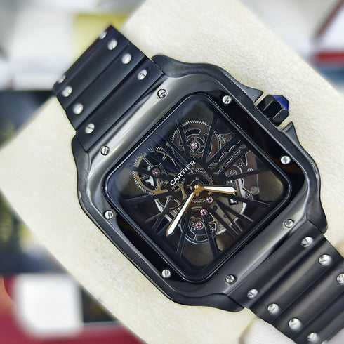 CA-Montre Skeleton Santos de Cartier