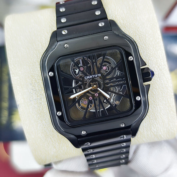 CA-Montre Skeleton Santos de Cartier