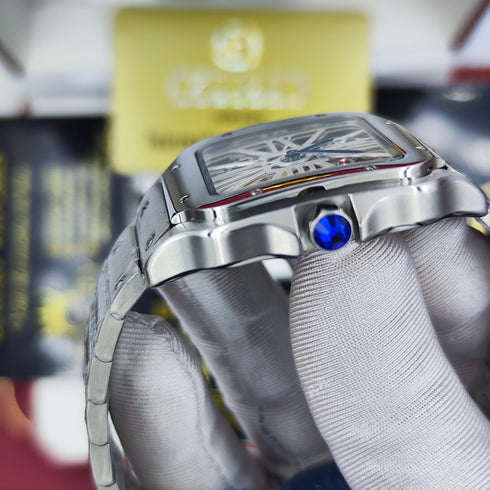 CA-Montre Skeleton Santos De Cartier