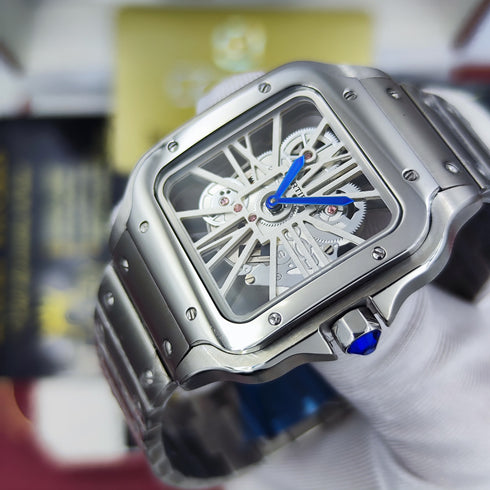 CA-Montre Skeleton Santos De Cartier