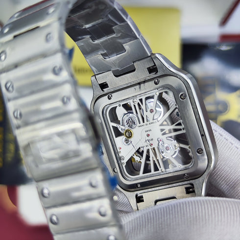 CA-Montre squelette Santos de Cartier