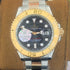 RX-Rolex gmtmaster ii stainless steel black dial gold rose bezel Oystersteel