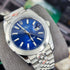 RX-Datejust 41mm Oystersteel and white Bright Blue Dial 126334-0002'