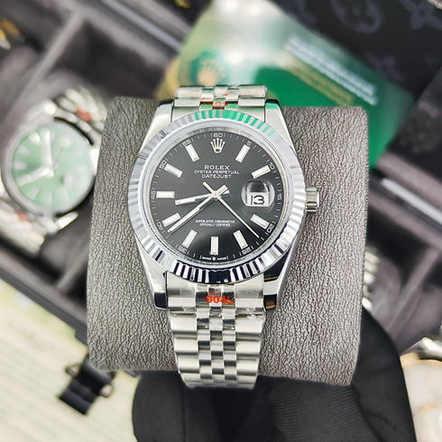 RX-Datejust Black Dial Men's 41mm'