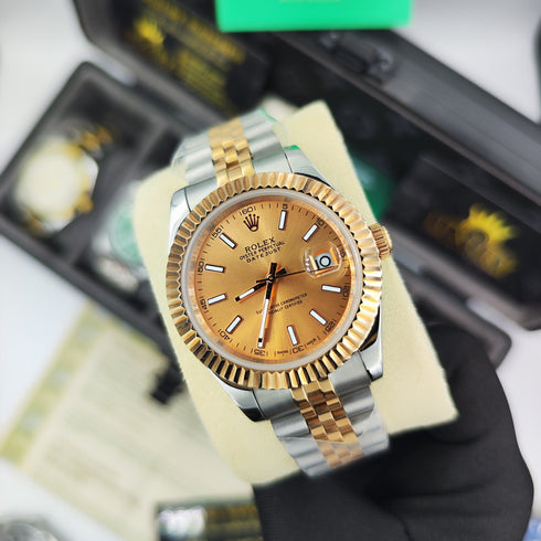 RX-Datejust Rose Gold & Steel Watch 41mm