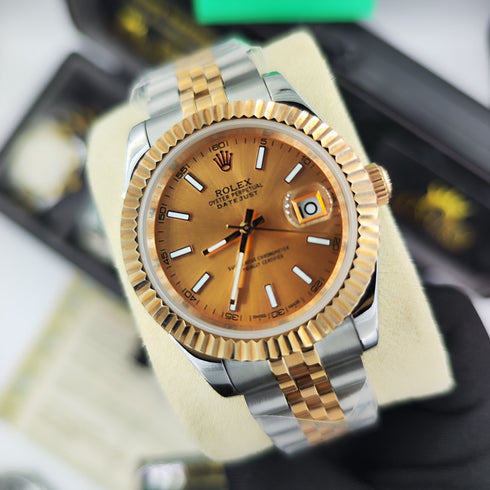 RX-Datejust Rose Gold & Steel Watch 41mm