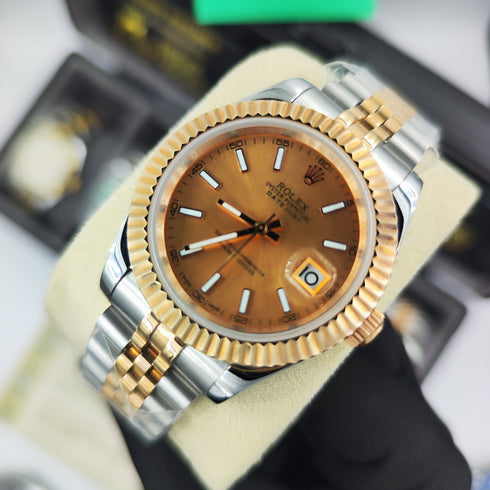 RX-Datejust Rose Gold & Steel Watch 41mm