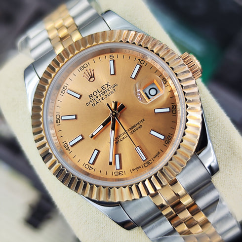 RX-Datejust Rose Gold & Steel Watch 41mm