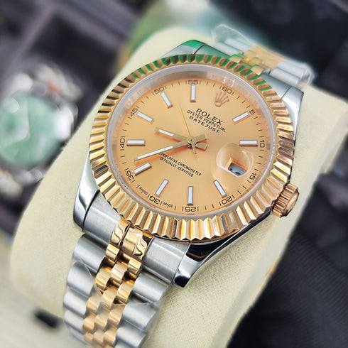 RX-Datejust Rose Gold & Steel Watch 41mm