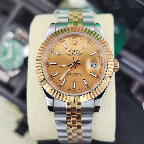 RX-Datejust Rose Gold & Steel Watch 41mm