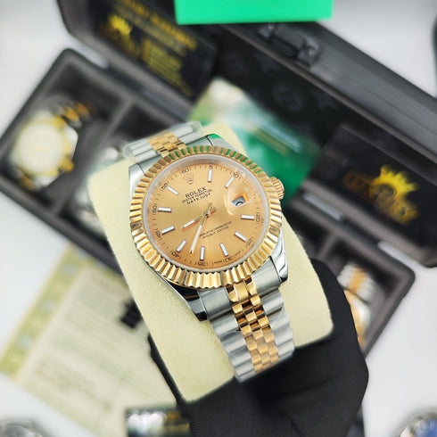 RX-Datejust Rose Gold & Steel Watch 41mm