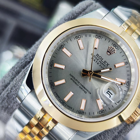 RX-Datejust Rose Gold & Steel Watch 41mm