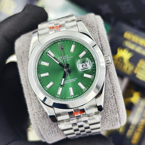 RX-Datejust 41 'Mint Green' m126334-0028 Steel & White Gold