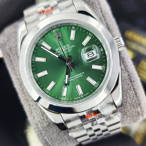 RX-Datejust 41 'Mint Green' m126334-0028 Steel & White Gold