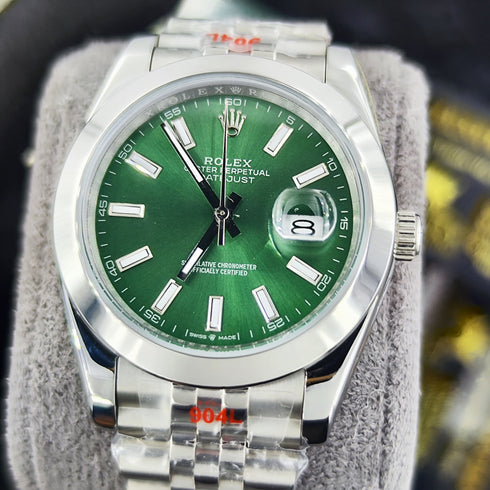 RX-Datejust 41 'Mint Green' m126334-0028 Steel & White Gold