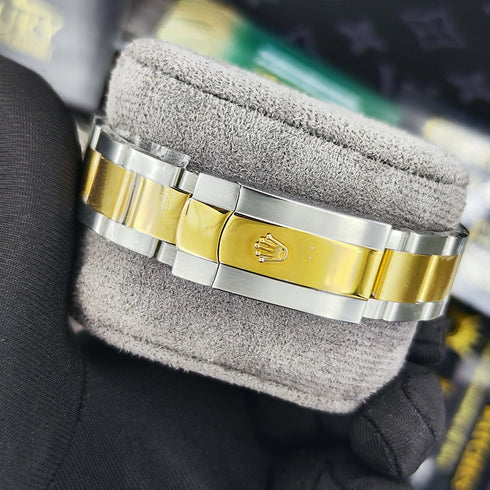 RX-Datejust Black Dial Gold & Steel 41mm