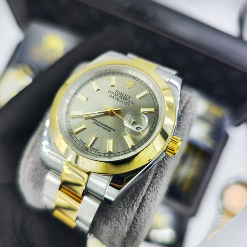 RX-Datejust Black Dial Gold & Steel 41mm