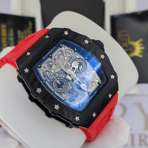 RM-Richard mill RM011 Noir-rouge Hommes