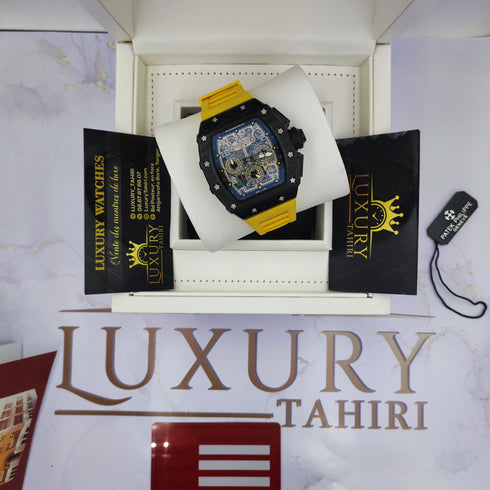 RM-Richard mill RM011 Noir-jaune Hommes