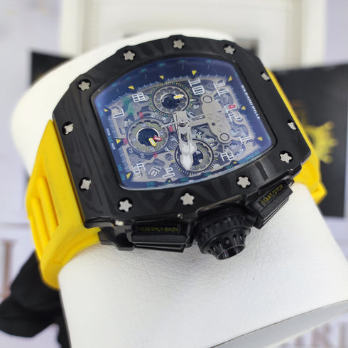 RM-Richard mill RM011 Noir-jaune Hommes