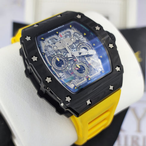 RM-Richard mill RM011 Noir-jaune Hommes