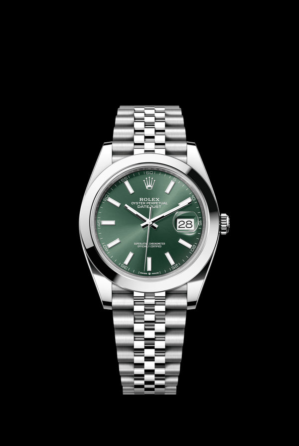 RX-Datejust 41 'Mint Green' m126334-0028 Steel & White Gold