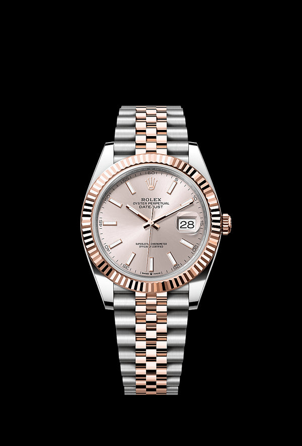 RX-Datejust Rose Gold & Steel Watch 41mm